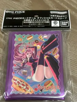 ONE PIECE Card Game SLEEVE AUTHORIZED RETAILERS EDITION vol.5 Jewelry Bonney - Image 1