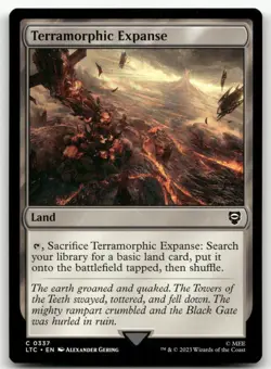 Terramorphic Expanse #337 (NM) Lord of the Rings LTC Magic MTG - Image 1