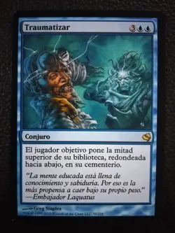 MTG TRAUMATIZE (Traumatizar) VERY RARE EXC. SPANISH Salvat-Hachette WOTC - Image 1