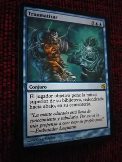 MTG TRAUMATIZE (Traumatizar) VERY RARE EXC. SPANISH Salvat-Hachette WOTC - Image 4