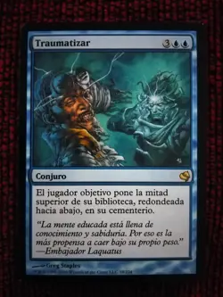 MTG TRAUMATIZE (Traumatizar) VERY RARE EXC. SPANISH Salvat-Hachette WOTC - Image 5
