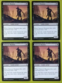 Tattered Mummy x4 Amonkhet 4x Playset Magic the Gathering MTG - Image 1