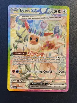 Pokemon Eevee ex 167/131 Special Illustration Rare Prismatic Evolutions 2025 NM - Image 1
