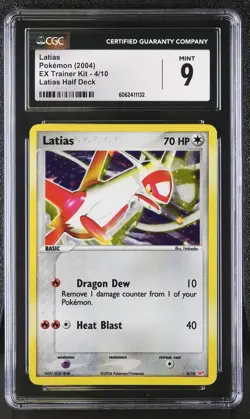 CGC 9 MINT Latias 2004 EX Trainer Kit 4/10 Latias Half Deck Pokemon Card psa - Image 1