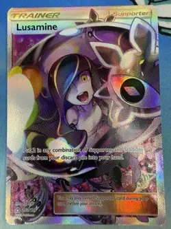 Lusamine 153/156 Ultra Prism Full Alternate Art 2018 Pokemon Card - Image 1
