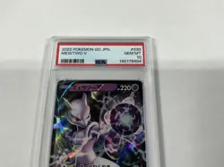 2022 POKEMON GO JAPANESE #030 MEWTWO V PSA 10 - Image 3