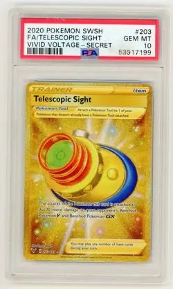 Telescopic Sight 2020 Pokemon Vivid Voltage PSA 10 #203 - Image 1