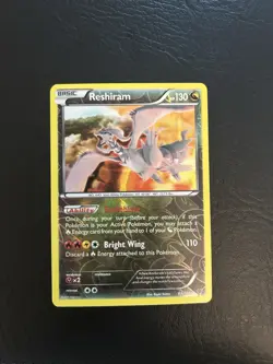 Reshiram 63/108 Reverse Holo Pokemon Card TCG Roaring Skies Lightly Played - Image 1