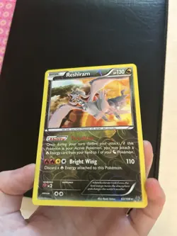 Reshiram 63/108 Reverse Holo Pokemon Card TCG Roaring Skies Lightly Played - Image 3