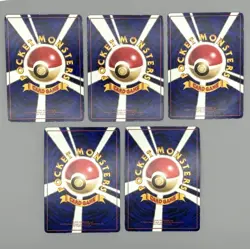 Vending Machine Series Pokemon Card Game Wigglytuff Caterpie Old Back Set of 5 - Image 2