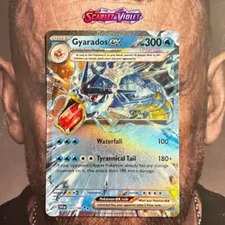 Pokemon Gyarados Ex 045/198 Scarlett & Violet Base Double Rare Holo LP - Image 1
