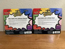 Pokemon Ascended Heroes 2 Pack Blister Bundle Larry Erika Sealed - Image 2