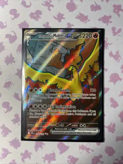 Pokemon Team Rockets Moltres EX 208/182 Destined Rivals Ultra Rare Full Art - Image 1