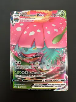 Venusaur Vmax SWSH102 Promo Holo Near Mint Condition Black Star Promo - Image 1