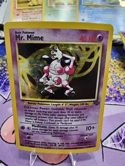 1999 Pokemon Jungle Mr. Mime 6/64 Holo Vintage Wotc - Image 1