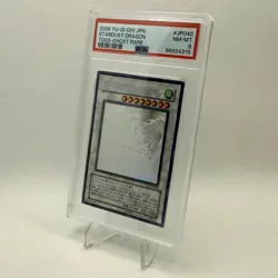 2008 YuGiOh Stardust Dragon Ghost Rare Japanese TDGS-JP040 PSA 8 - Image 2
