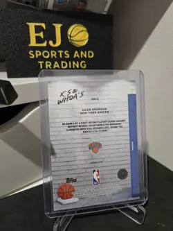 2025-26 Topps Chrome X's And Whoa's Refractor Jalen Brunson #XW-2 - Image 2