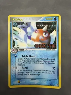 Pokemon TCG Seaking EX Deoxys 24/107 70 HP Rare Reverse Holo English Card - Image 1