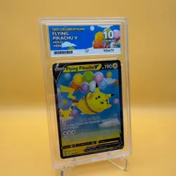 Pokemon Card ACE Graded - Flying Pikachu V 006 - Celebrations 2021 - GEM MINT 10 - Image 1
