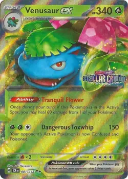 Venusaur ex (Stellar Crown Stamp) Double Rare Miscellaneous Cards & Products 001 - Image 1