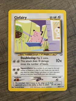 Pokemon Clefairy Uncommon Card 30/111 Neo Genesis- LP - Image 1