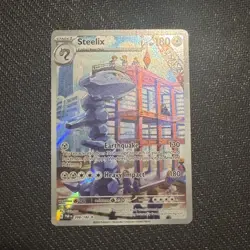 Pokemon TCG Steelix Paradox Rift Holo Illustration Card 208/182 NM - Image 1