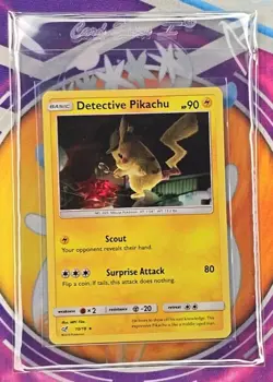 🔥Pokemon Detective Pikachu Holo Rare Card 10/18 HP 90 Surprise Attack 80👍📈 - Image 3
