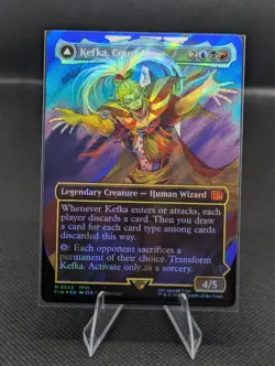Kefka, Court Mage (0543) (Borderless) (Surge Foil) Final Fantasy Foil - Image 1