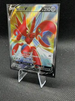Scizor V 183/189 Darkness Ablaze Full Art Holo Ultra Rare Pokemon Card Near Mint - Image 4