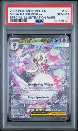 2025 POKEMON MEG EN-MEGA EVOLUTION #178 MEGA GARDEVOIR EX PSA 10 - Image 1