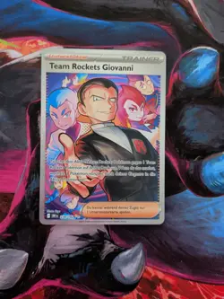 Team Rockets Giovanni 238/182 Deutsch NM Full Art Pokemon Karte - Image 1