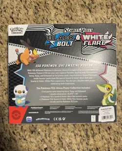 Pokemon TCG Black Bolt&White Flare- Unova Victini Box & Poster Collection SEALED - Image 2