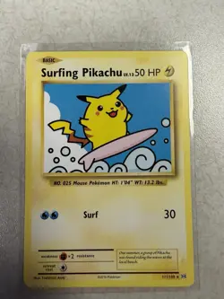 Surfing Pikachu 111/108 – XY Evolutions (Secret Rare) - LP - 2016 Pokemon TCG - Image 1