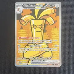 Pokemon Gholdengo ex 252/182 SV04 Paradox Rift Illustration Rare Holo 260 HP - Image 1