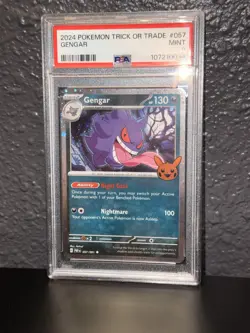 2024 POKEMON TRICK OR TRADE #057 GENGAR PSA 9 - Image 1
