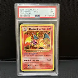 Pokemon 2016 XY Evolutions Charizard Holo PSA 9 11/108 - Image 1