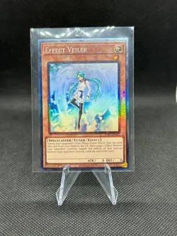 2023 YuGiOh Prismatic Collector’s Rare 1st Edition Effect Veiler RA01-EN003 - Image 1