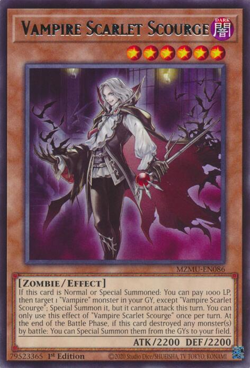 Vampire Scarlet Scourge | MZMU-EN086 | Yu-Gi-Oh! Maze of Muertos - Image 1