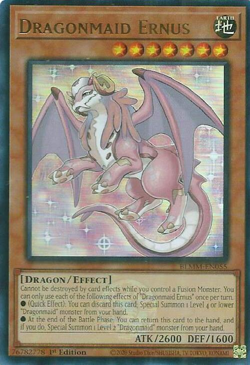 Dragonmaid Ernus | BLMM-EN055 | Ultra Rare | Yu-Gi-Oh! TCG - Image 1