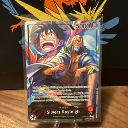 One Piece TCG - Silvers Rayleigh - OP12-001 Legacy of the Masters - Alt Art - Image 1