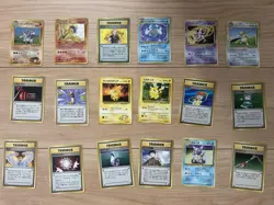 Pokemon Old Back Trading Card Lot Rare Dragonite Rhydon Bulk Set Includes - Image 1