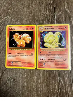 🔥 Pokemon Vulpix & Ninetales Holo Cards – 2016 Evolutions Set (14/108 & 15/108) - Image 1