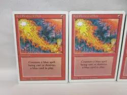 RED ELEMENTAL BLAST X3 MAGIC THE GATHERING REVISED VINTAGE MTG TRADING CARD #198 - Image 3