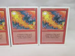 RED ELEMENTAL BLAST X3 MAGIC THE GATHERING REVISED VINTAGE MTG TRADING CARD #198 - Image 4