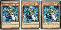 3 x SHVA-EN040 Aleister the Invoker - Secret Rare 1st Ed Near Mint YuGiOh Cards - Image 1