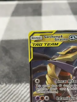 Pokemon Garchomp and Giratina GX TCG Card 146/236 Unified Minds Tag Team - Image 2