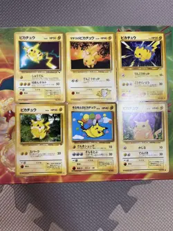Pokemon Pikachu 6 Card Set Trading Cards PSA Eligible Collectible Rare - Image 1