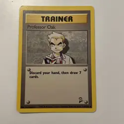 Pokemon Card Base Set 2 Trainer Card Professor Oak - Image 1