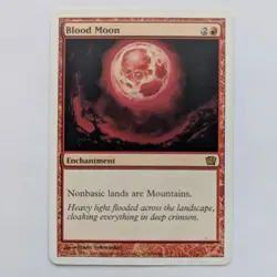Blood Moon, Core Set Ninth Edition (9ED) #176, LP MTG - Image 1