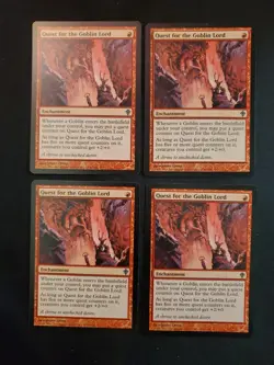 4x Quest for the Goblin Lord Worldwake NM Magic the Gathering Mtg Tcg 4 X4 - Image 1